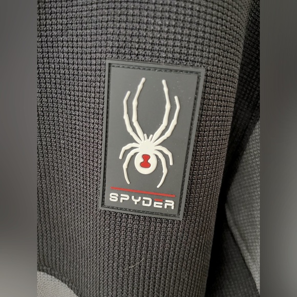 Spyder Men's District Full Zip Black & Gray Jacket SZ L. - Picture 3 of 7